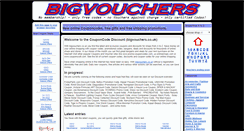 Desktop Screenshot of bigvouchers.co.uk